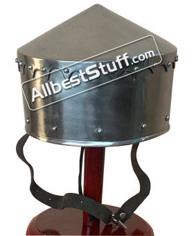 Medieval Crusader Helmet 14 Gauge Steel
