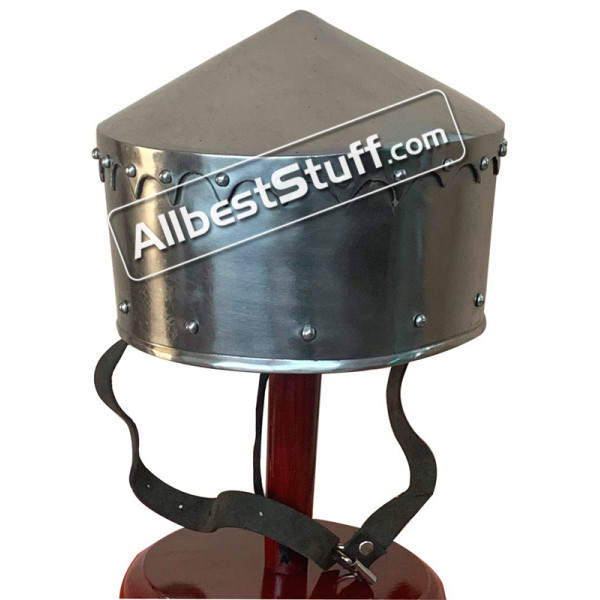 Medieval Crusader Helmet 14 Gauge Steel