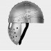 Medieval Crusader Spangenhelm with Face Plate made in 14 Gauge Steel