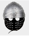 Medieval Crusader Spangenhelm with Face Plate made in 14 Gauge Steel image 3