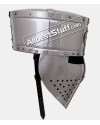 Medieval Crusader Templar Helmet 16 Gauge Steel 1200 AD image 1