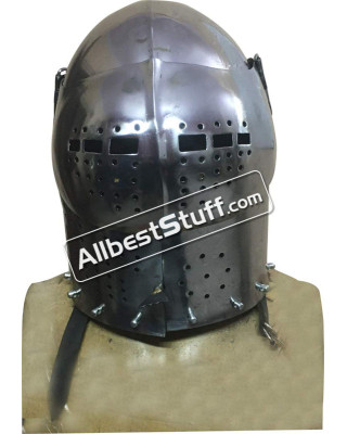 Medieval Early 15th Century Milanese Armet Helmet