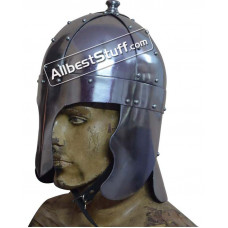 Medieval Early King Arthur Nasal Helmet Made of 16 Gauge Steel