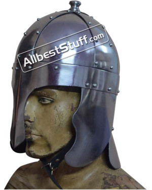 Medieval Early King Arthur Nasal Helmet Made of 16 Gauge Steel