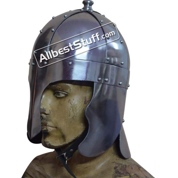 Medieval Early King Arthur Nasal Helmet Made of 16 Gauge Steel