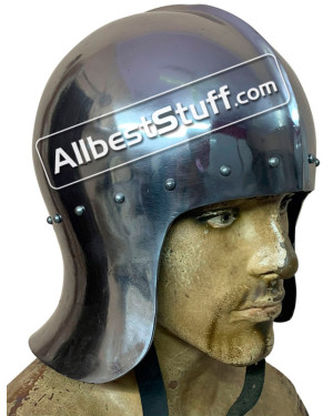 Set of 5 English Archers Helmet 15th Century 16 Gauge Steel