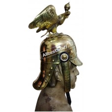 Medieval German Pickle Hub Eagle Spike Solid Brass Helmet