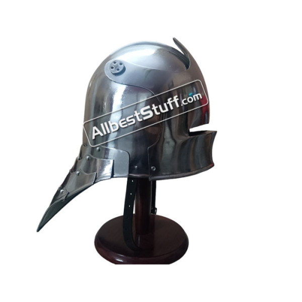 Medieval German Sallet Helmet 16 Gauge Steel Battle Ready