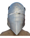 Medieval Gothic Sallet Helmet 14 Gauge Steel image 1