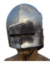 Medieval Gothic Sallet Helmet 14 Gauge Steel image 2