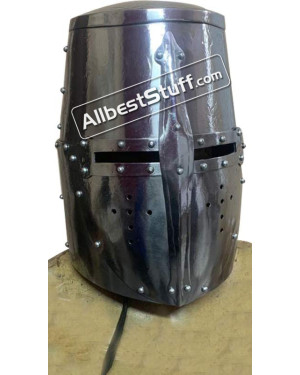 Medieval Great helm Made of 16 Gauge Steel Helmet