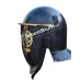 Medieval Hammered Gladiator Provocator Helmet Steel Black