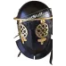 Medieval Hammered Gladiator Provocator Helmet Steel Black