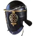 Medieval Hammered Gladiator Provocator Helmet Steel Black