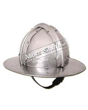 Medieval Italian Kettle Hat of 1460 AD made from 16 Gauge Steel