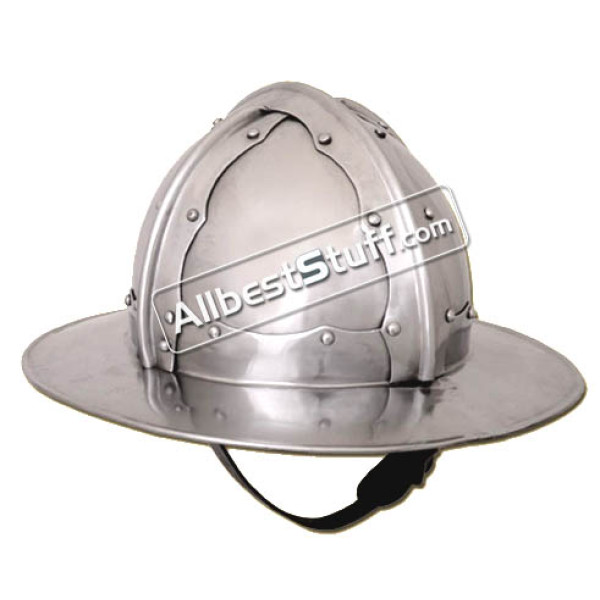Medieval Italian Kettle Hat of 1460 AD made from 16 Gauge Steel