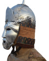 Medieval Mongolian 14th century Great Helmet 16 Gauge Steel image 1