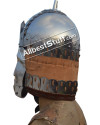 Medieval Mongolian 14th century Great Helmet 16 Gauge Steel image 6