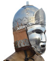 Medieval Mongolian 14th century Great Helmet 16 Gauge Steel image 4