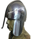 Medieval Nasal Bar Helm with Cheekplates 18 Gauge Steel image 1