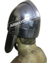 Medieval Nasal Bar Helm with Cheekplates 18 Gauge Steel image 4