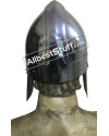 Medieval Nasal Bar Helm with Cheekplates 18 Gauge Steel image 2