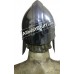 Medieval Nasal Bar Helm with Cheekplates 18 Gauge Steel