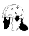 SALE! Medieval Roman Intercisa II Helmet Made of 18 Gauge Steel image 5