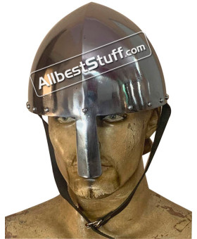 Medieval Strong 14 Gauge Viking Olmutz Nasal Helmet