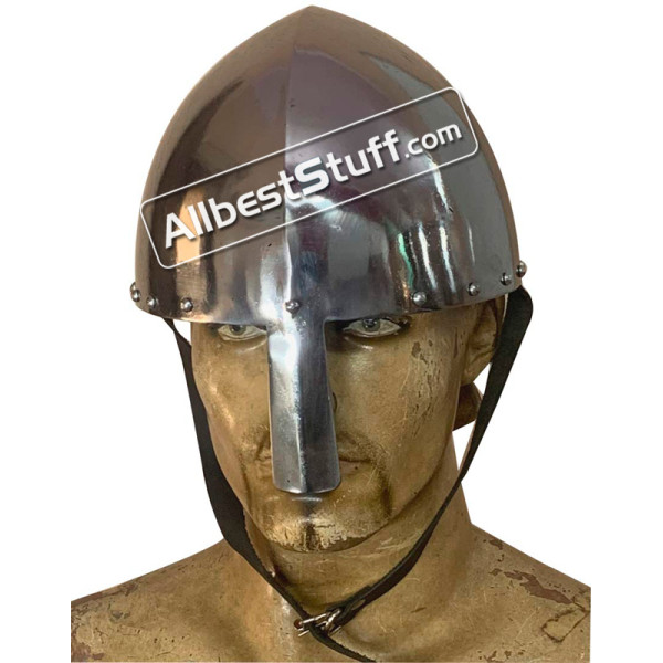 Medieval Strong 14 Gauge Viking Olmutz Nasal Helmet