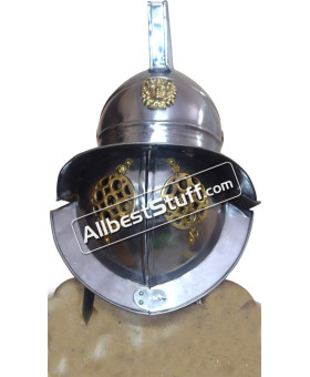 Medieval Thracian Gladiator Helmet Made of 16 Gauge Steel