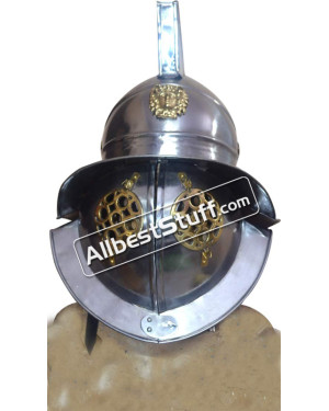 Medieval Thracian Gladiator Helmet Made of 16 Gauge Steel