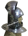 Medieval Visored Great Bascinet Knight Tournament Helmet image 5