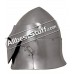 Medieval Visored Sugar Loaf Helmet 16 Gauge Steel