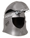 Medieval Visored Sugar Loaf Helmet 16 Gauge Steel image 2