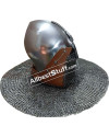 SALE! Medieval Bascinet Buhurt Helmet made in 14 Gauge Steel image 3