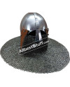 SALE! Medieval Bascinet Buhurt Helmet made in 14 Gauge Steel image 1
