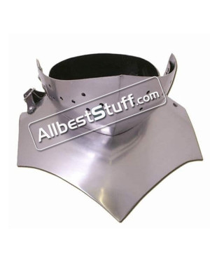 Medieval 15th Century Gothic Gorget Made of 16 Gauge Steel