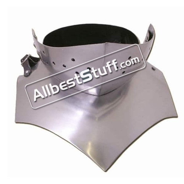 Medieval 15th Century Gothic Gorget Made of 16 Gauge Steel