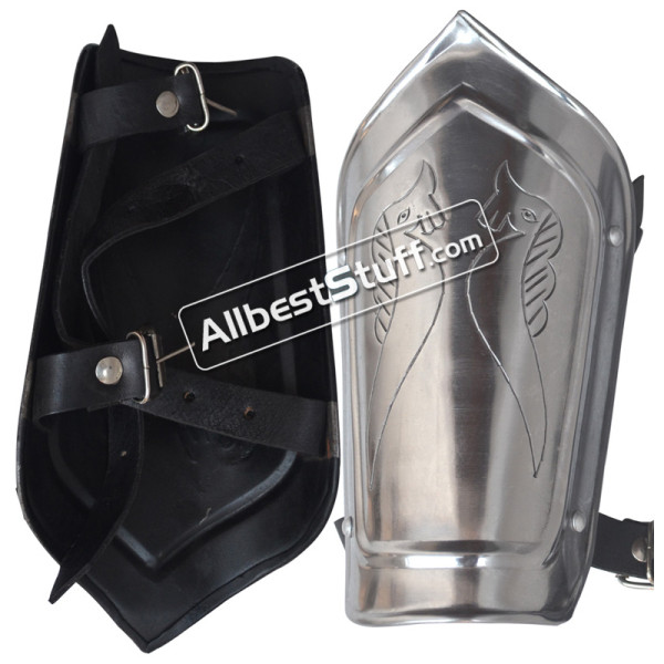 SALE! Medieval Iron Steel Arm Guards Metal Vambraces Spartan Bracers