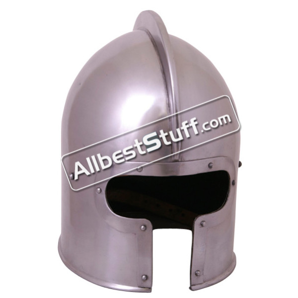 Medieval Italian Barbute Helmet Made of 16 Gauge Steel