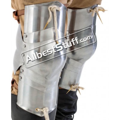 Medieval Plate Armor Knee Protection 18 Gauge Steel