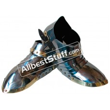 Medieval Steel Sabatons Set Knight Suit of Armor Shoes