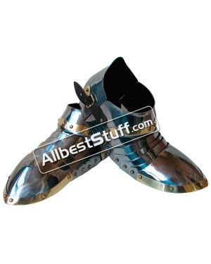 Medieval Steel Sabatons Set Knight Suit of Armor Shoes