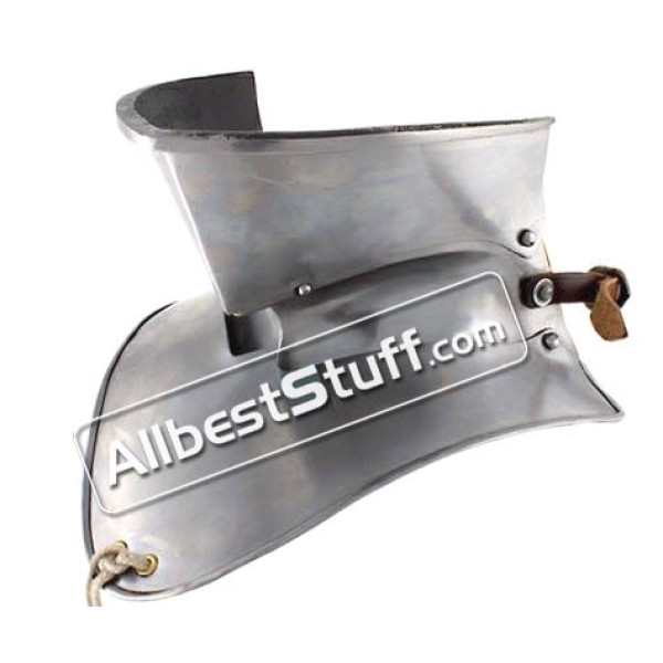 Plate Armor Bevor Neck Protection 18 Gauge Steel for Larp