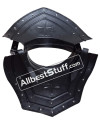 Medieval Iron Steel Gorget Roman Knight Greek Gothic Black Larp Armor image 3