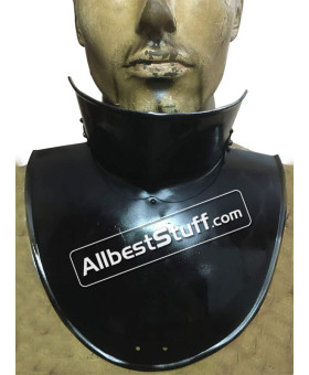 Medieval Plate Armor Bevor for Neck Protection 18 Gauge Steel
