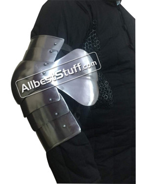 Medieval Plate Armor Elbow Protection 18 Gauge Steel
