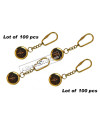 Vintage Antique Nautical Brass Compass Key-Chain lot of 100pcs image 1
