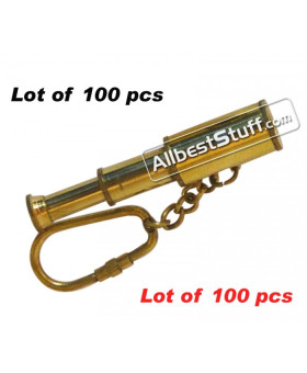 Vintage Nautical Brass Telescope Key-Chain lot of 100pcs